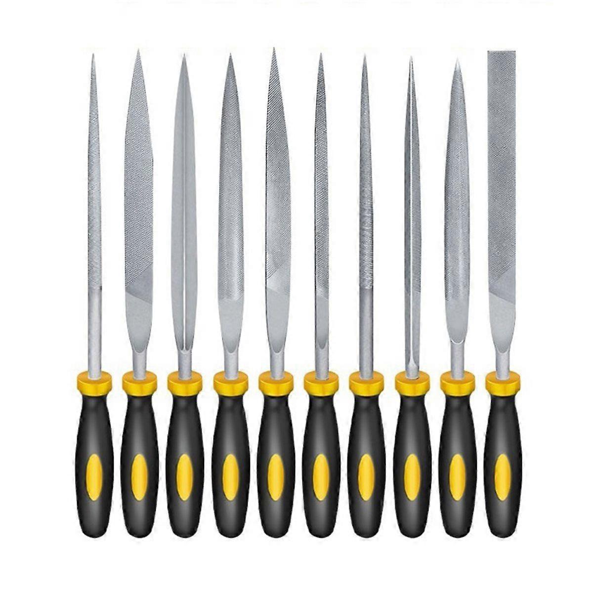 10PCS Bearing Steel File DIY 3D Printer Part 3D Model File Two-Tone Handle Assorted Files Small Fil