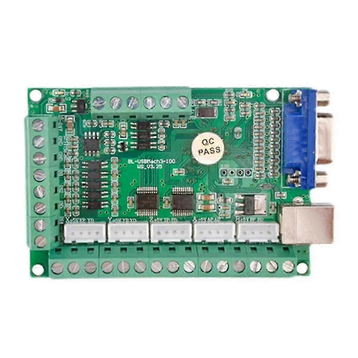 Mach3 V3.25 Usb 5 Axis Breakout Board Driver Motion Card Controller For Cnc Cutting Engraving Milli Walkbee