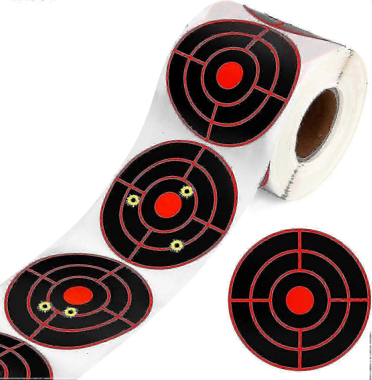 Splatter Target Stickers, Splatter Paper Targets Self Adhesive Targets Stickers Round Fluorescent Yellow Reactive Targets For Pistol