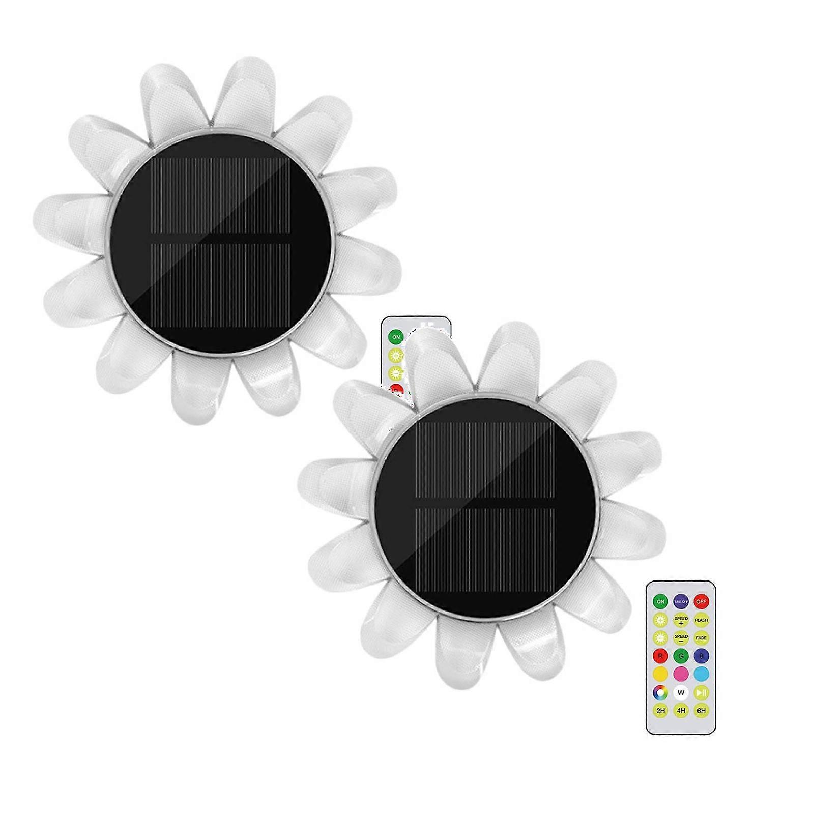 Xubond Garden Tools, Solar Flower Pool Light Led Water Bleach Belt Color Changing Timing Proof Pond Floating Hot Spring Led Lights, Clear, Lamp,Light