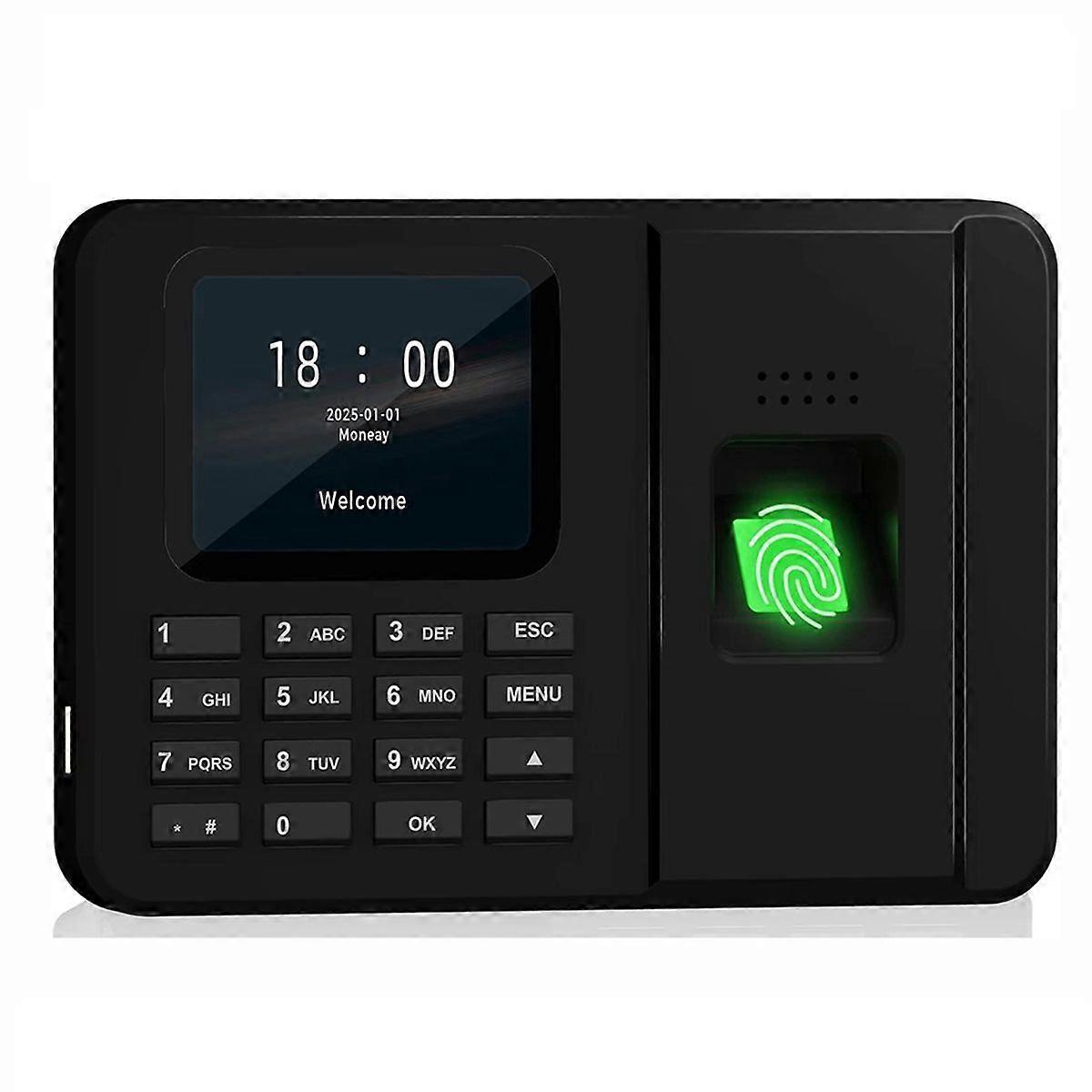Fingerprint Attendance Biometric Machine System Employee Keypad Electric Time Clock Recorder for Bu