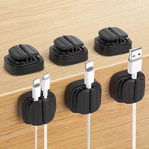 pcs Cord Organizer, Adjustable Spring Cable Clips Holder Self-Adhesive Cable