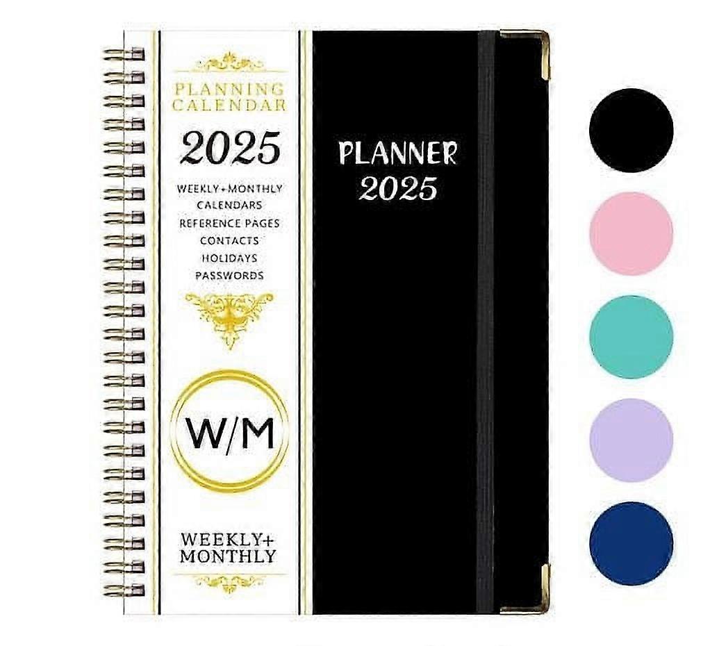 Diary Notebook in Clearance 2025 English Schedule A5 Plan Book with Separating Pages Plan Notebook Coil Book