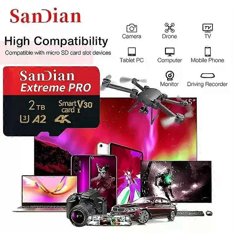 TF/SD Card 256GB 512GB Memory Cards 1TB High Speed SD Flash Card V30 Memory Card For Phone/Laptop/Desktop