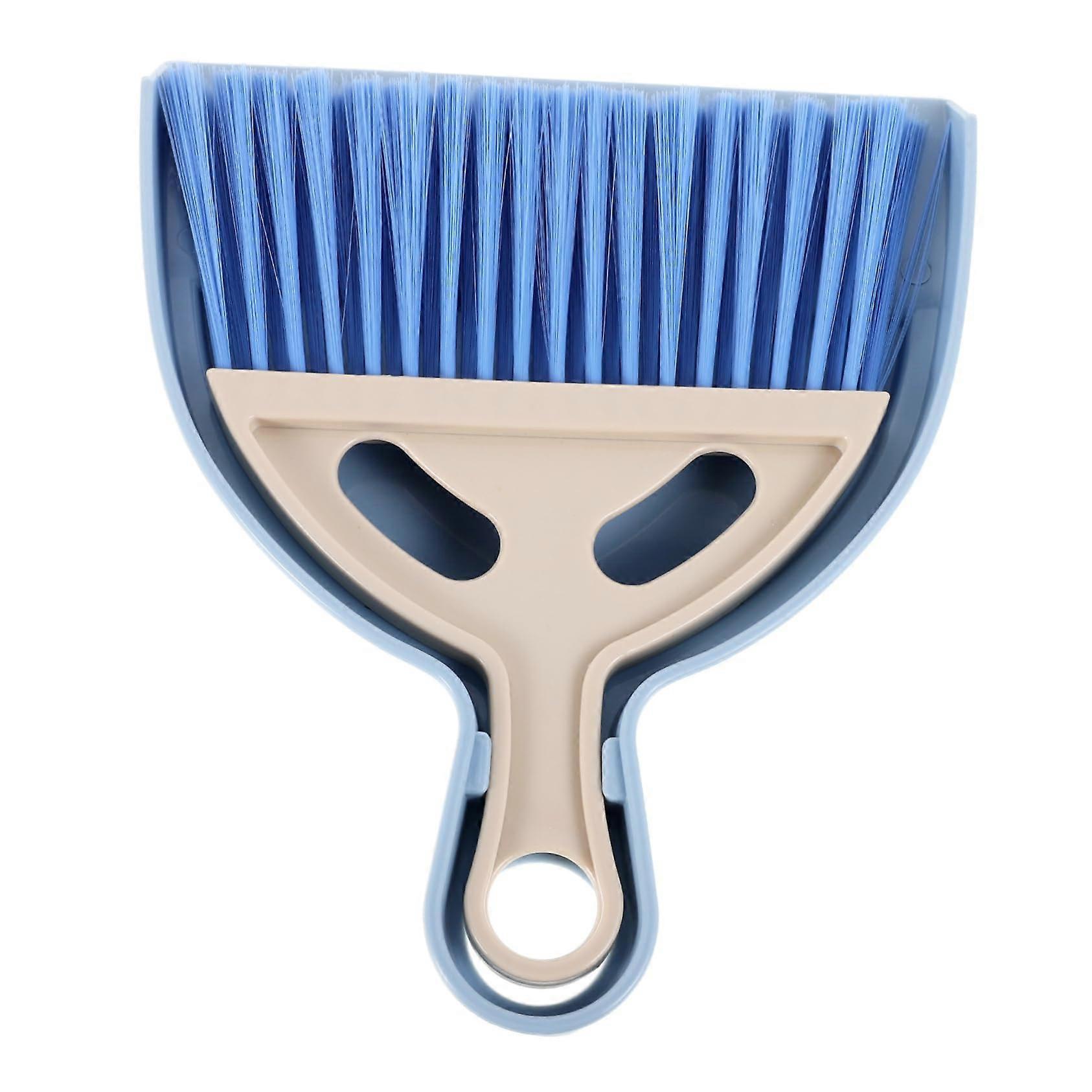 Mini Broom and Dustpan Set with Brush for Desk Keyboard Dust Cleaning Lightweight Portable Design