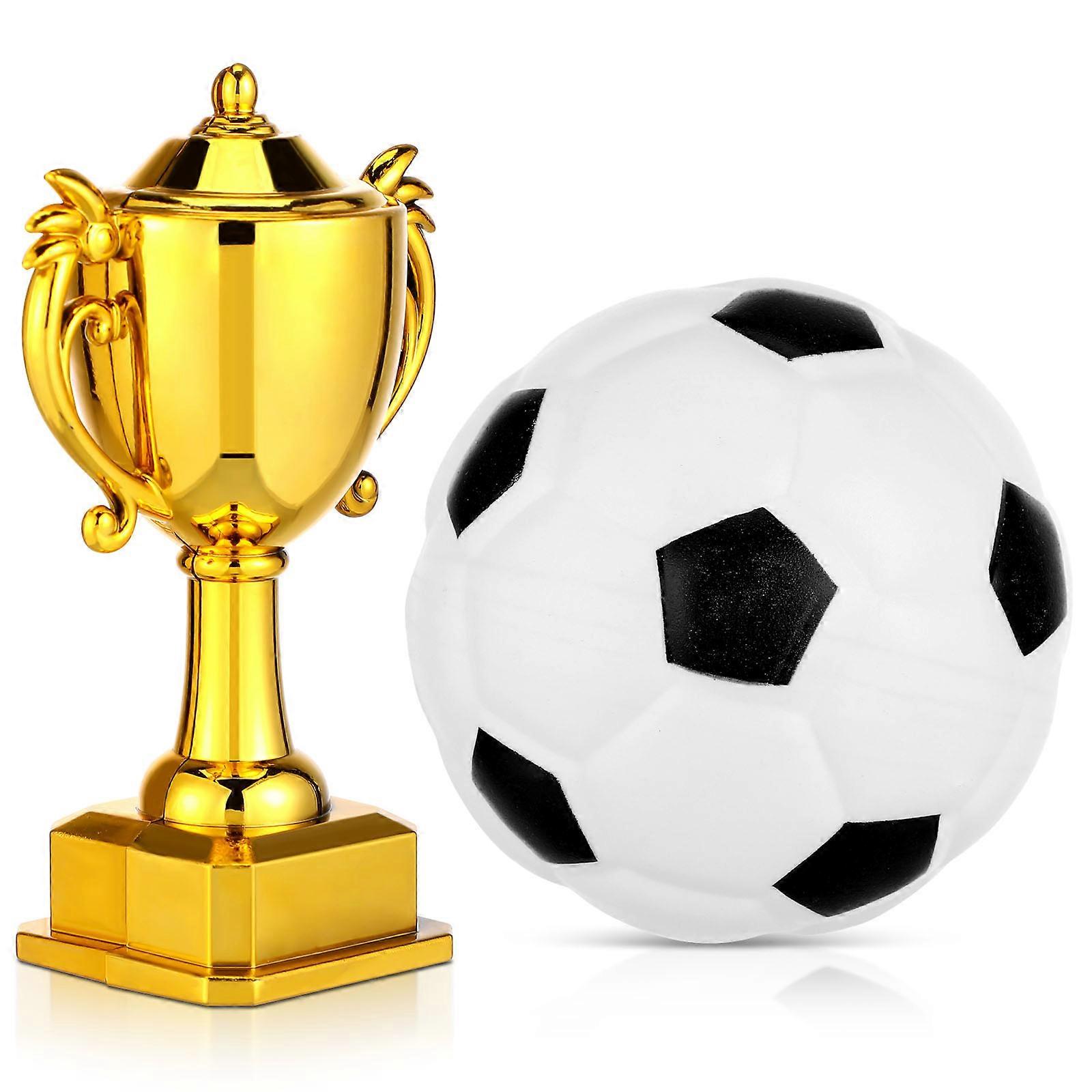 Miniature Soccer Trophy Decoration Set For Children And Collectors In With Realistic Design 1 Set
