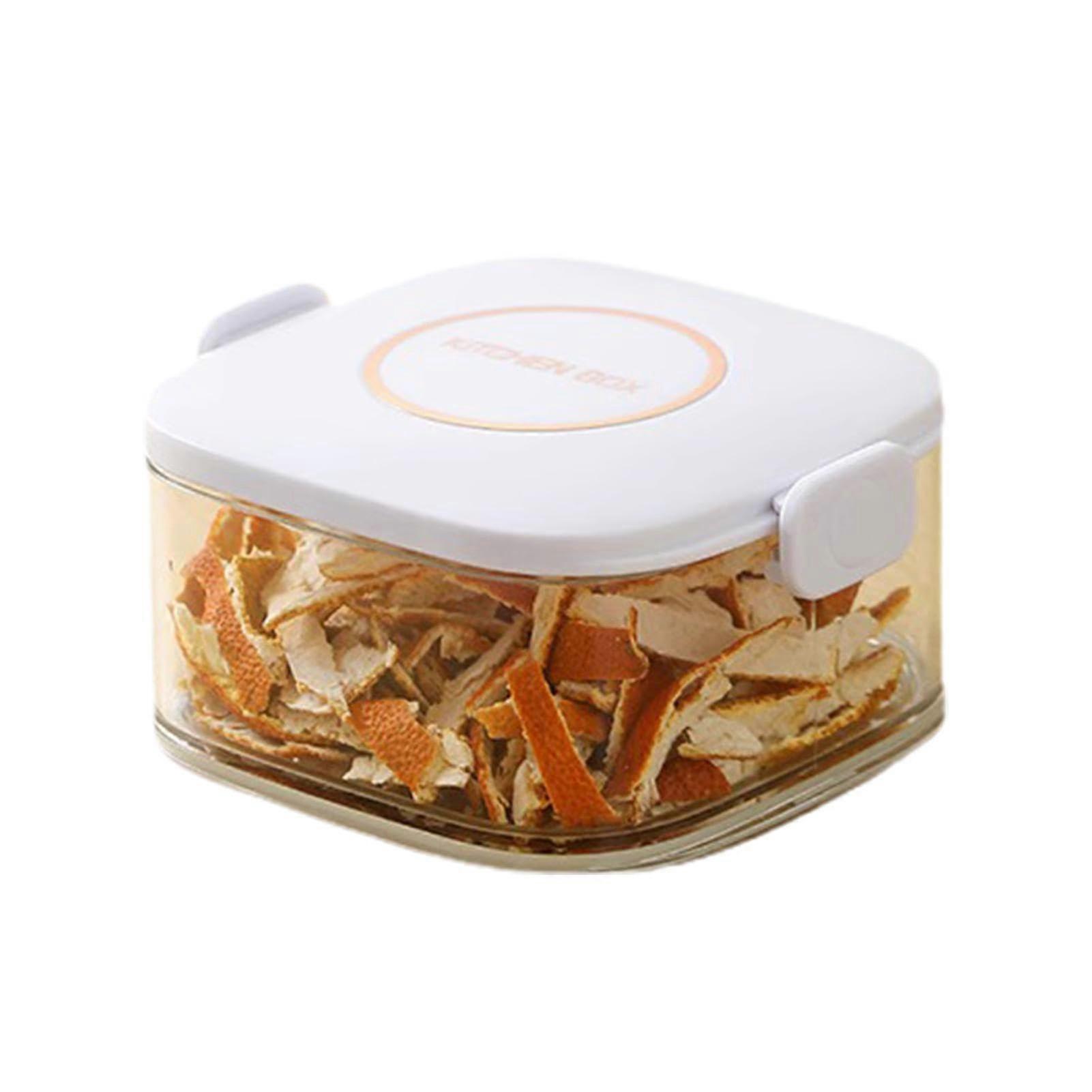 Spice Storage Container with Airtight Dual Seal, Stackable Clear Kitchen Spice Jars Single Layer