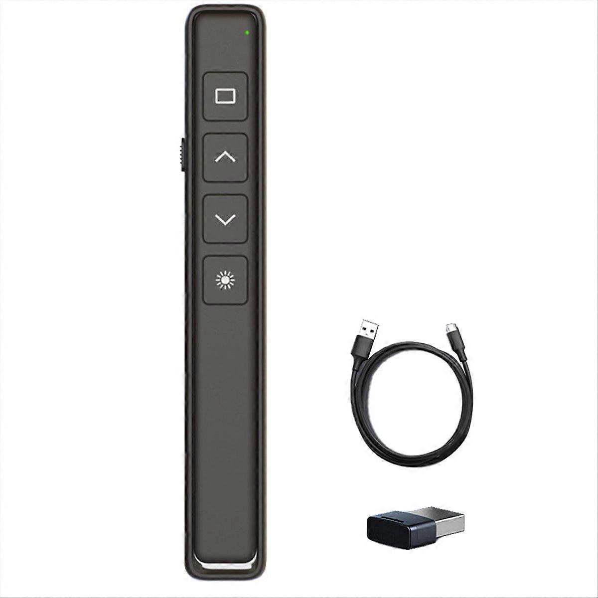 Wireless Remote Control Flip Pen for Office Teaching Projector, Black