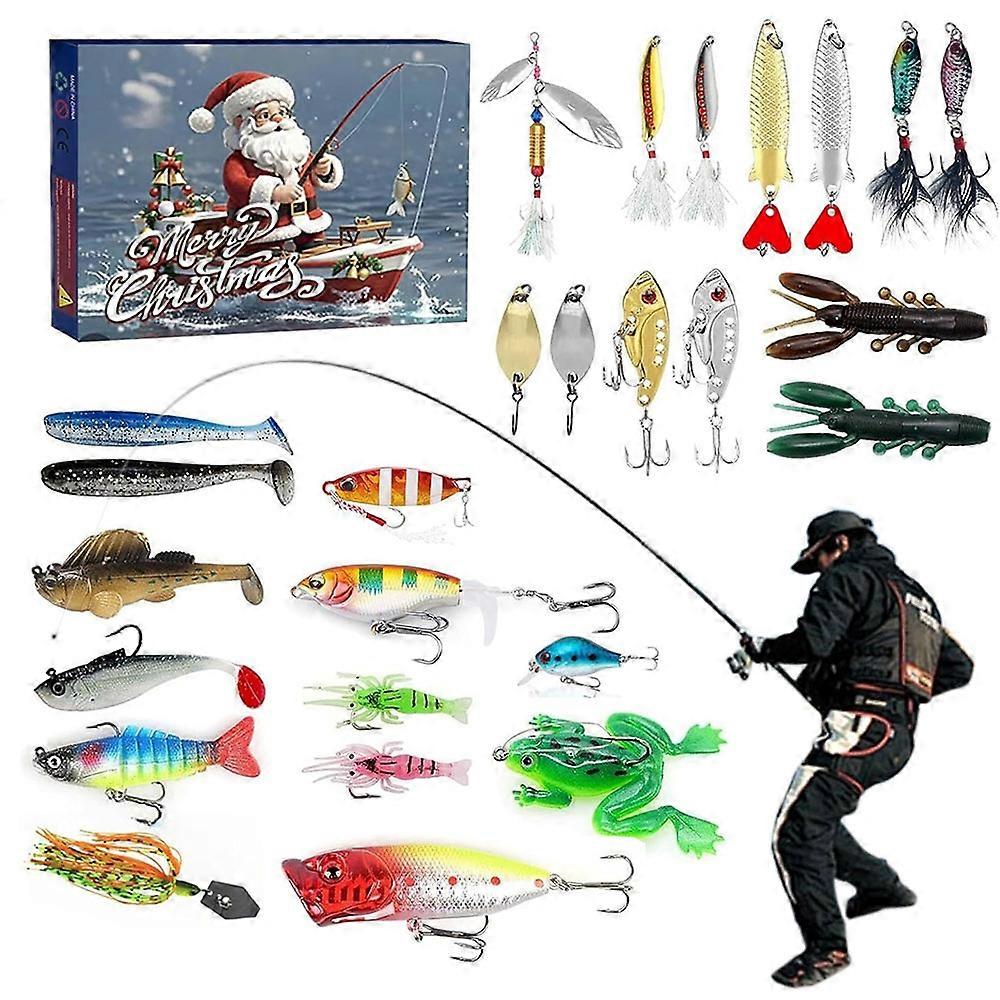 advent calendar fishing lures This $41 Amazon is a 'great gift' for the fishing fanatic' The sharp hooks are made of metal and are durable 12 Days of Fishmas Fishing