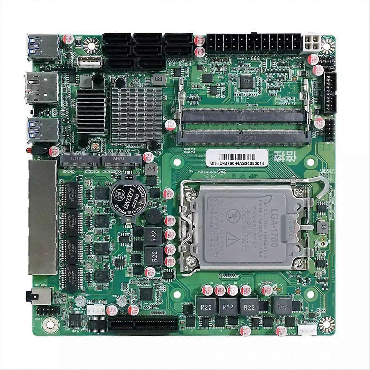 Placa-mãe NAS Mini ITX B760 Processador doméstico Firewall Servidor