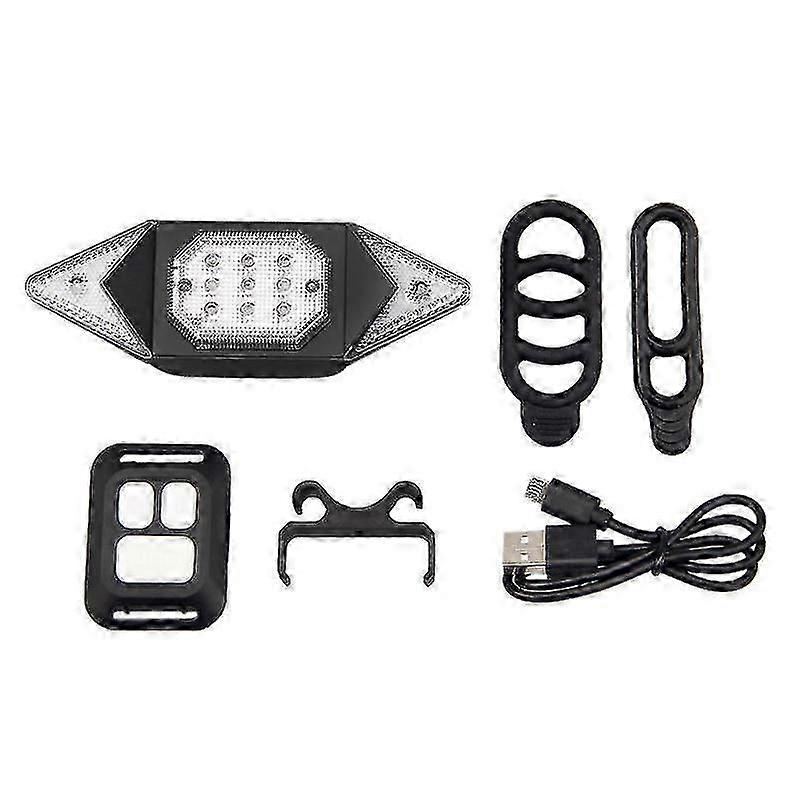 Wireless Remote Control Cycling Turning Signal Taillight