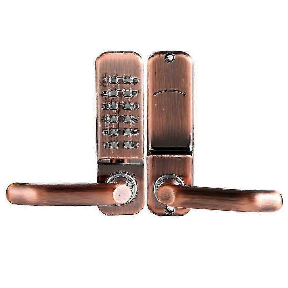 Mechanical Smart Digital Push Button Door Lock Home Keypad Keyless Code Password Waterproof -CHCN