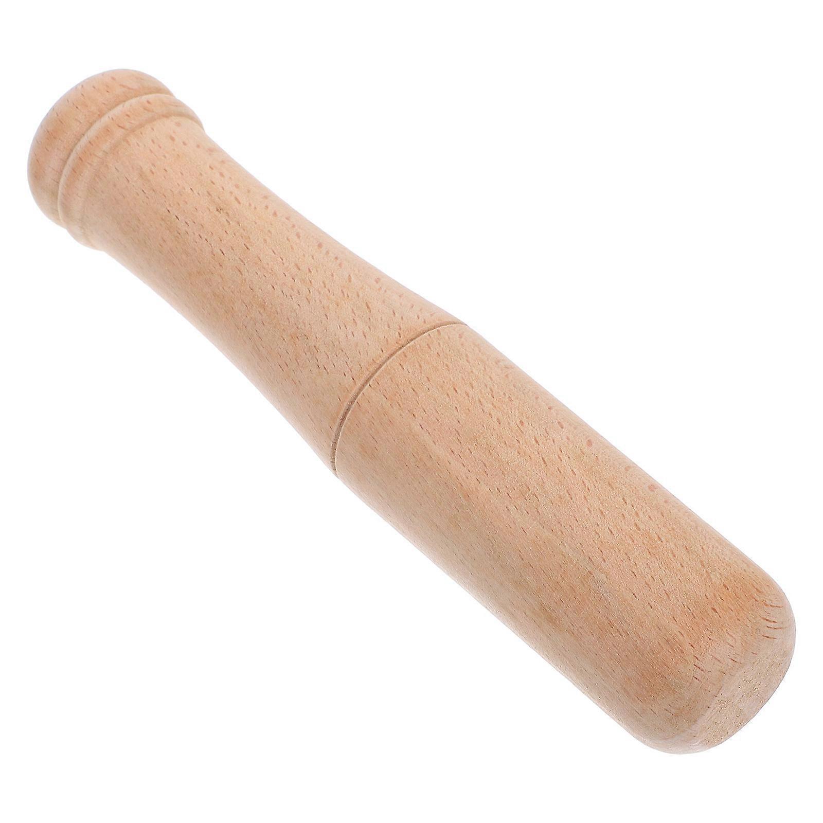 Wooden Pestle Garlic Crusher Tool for Kitchen Function