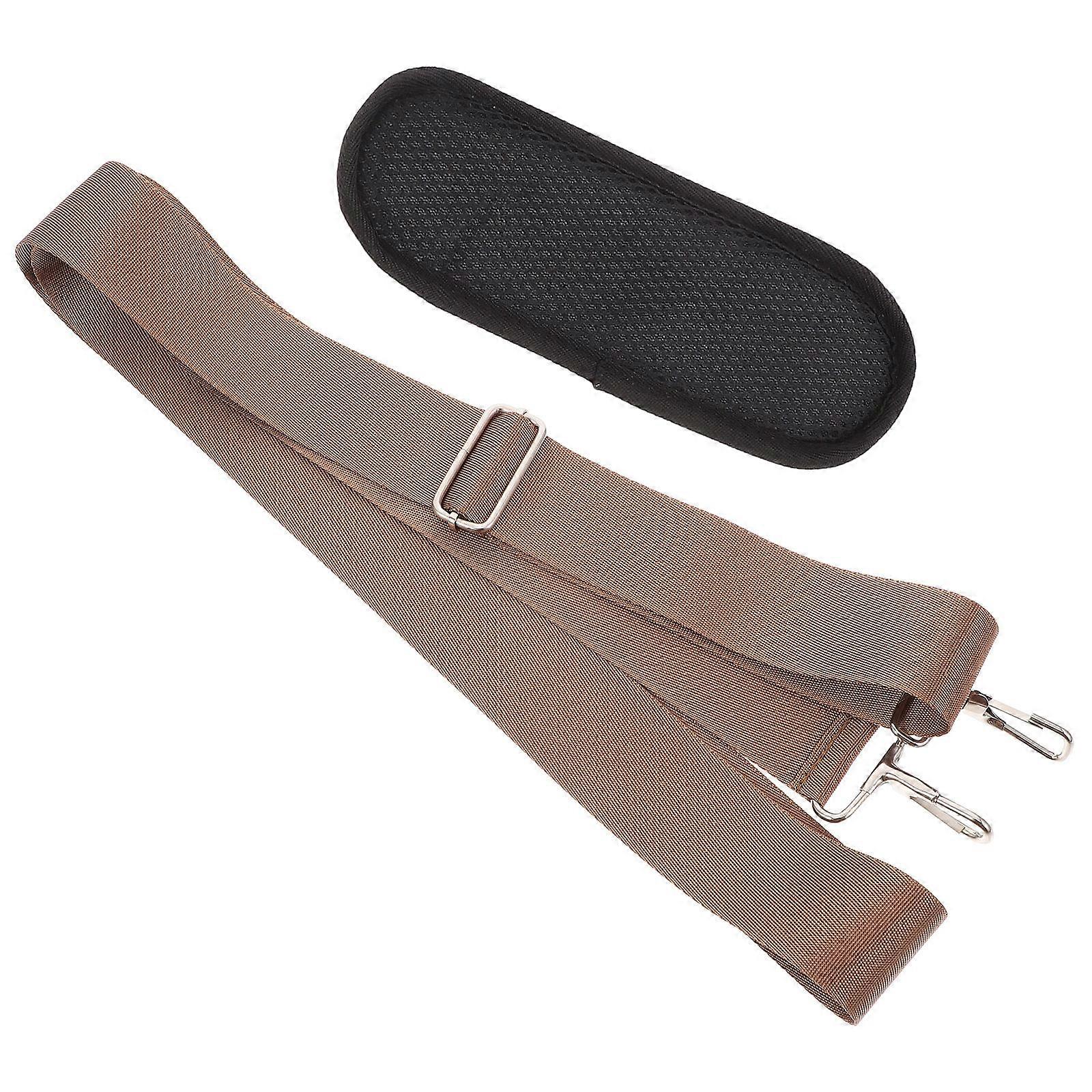 Thick Brown Universal Replacement Shoulder Strap For Tool Box Featuring Adjustable And Padded Functionality 1 Set