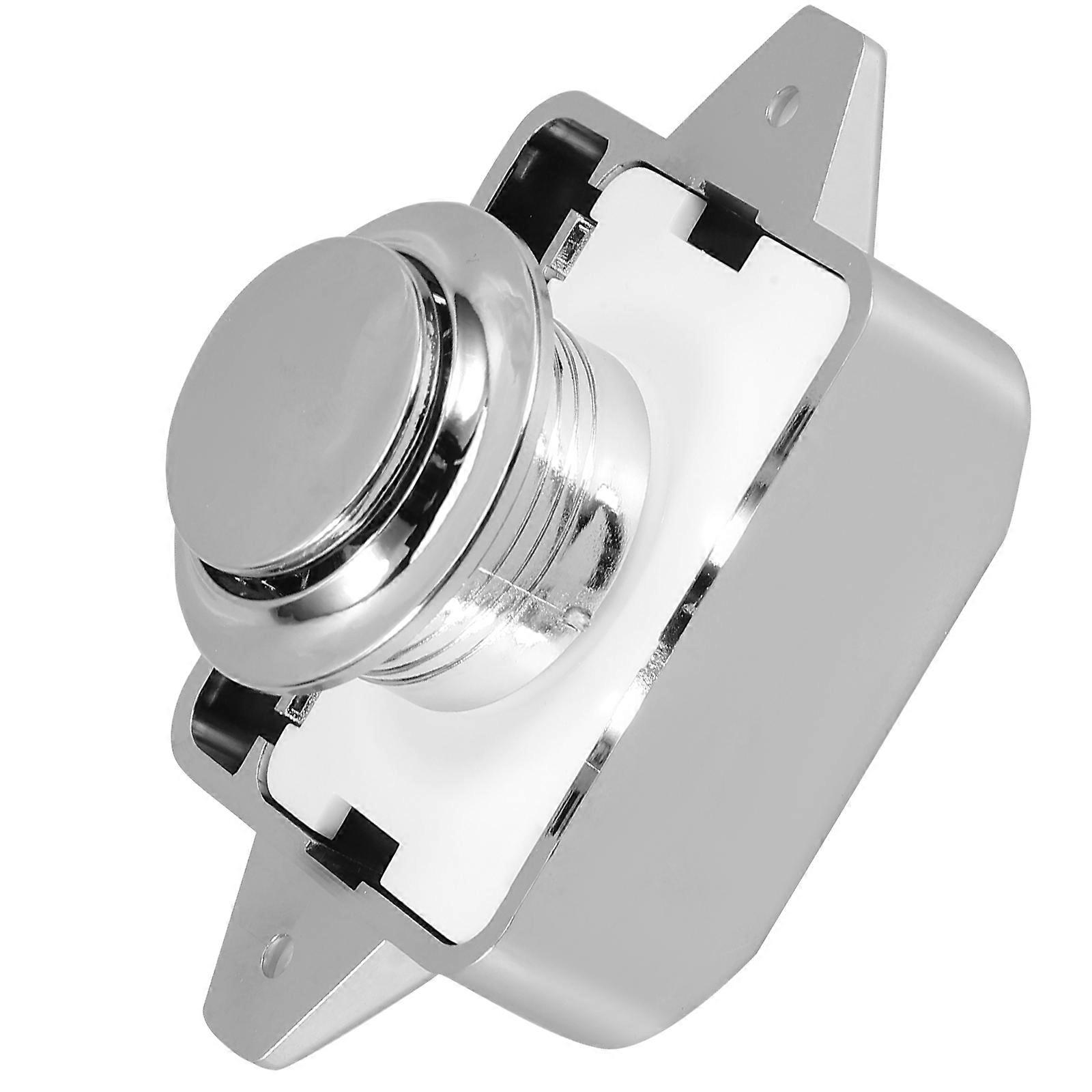 Door Catch for Internal Door Rv Push Button Lock Zinc Alloy 2Pcs
