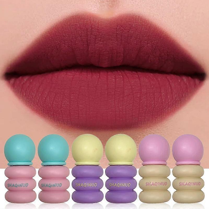 Shaqinuo Matte Lipstick Long-Lasting Natural Finish, Soft Texture Non-Stick Cup, Perfect for Daily Use & Special Occasions