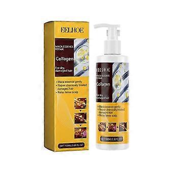 Maca Essence Collagen Shampoo for Damaged Hair Repair | Deep Clean, Reduce Split Ends, Boost Shine & Elasticity, Moisturizing & Frizz Control