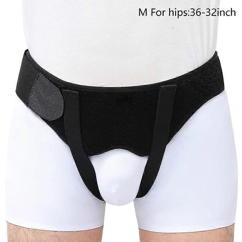 1pc Adjustable Adult Hernia Belt Man Inguinal Groin Support Inflatable Hernia Bag With 2 Removable Compression Pads Pain Relief