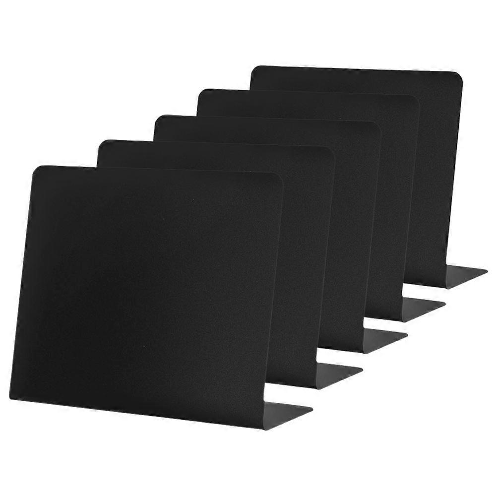 Mini Chalkboard Erasable Message Board for Writing 10Pcs Black PVC