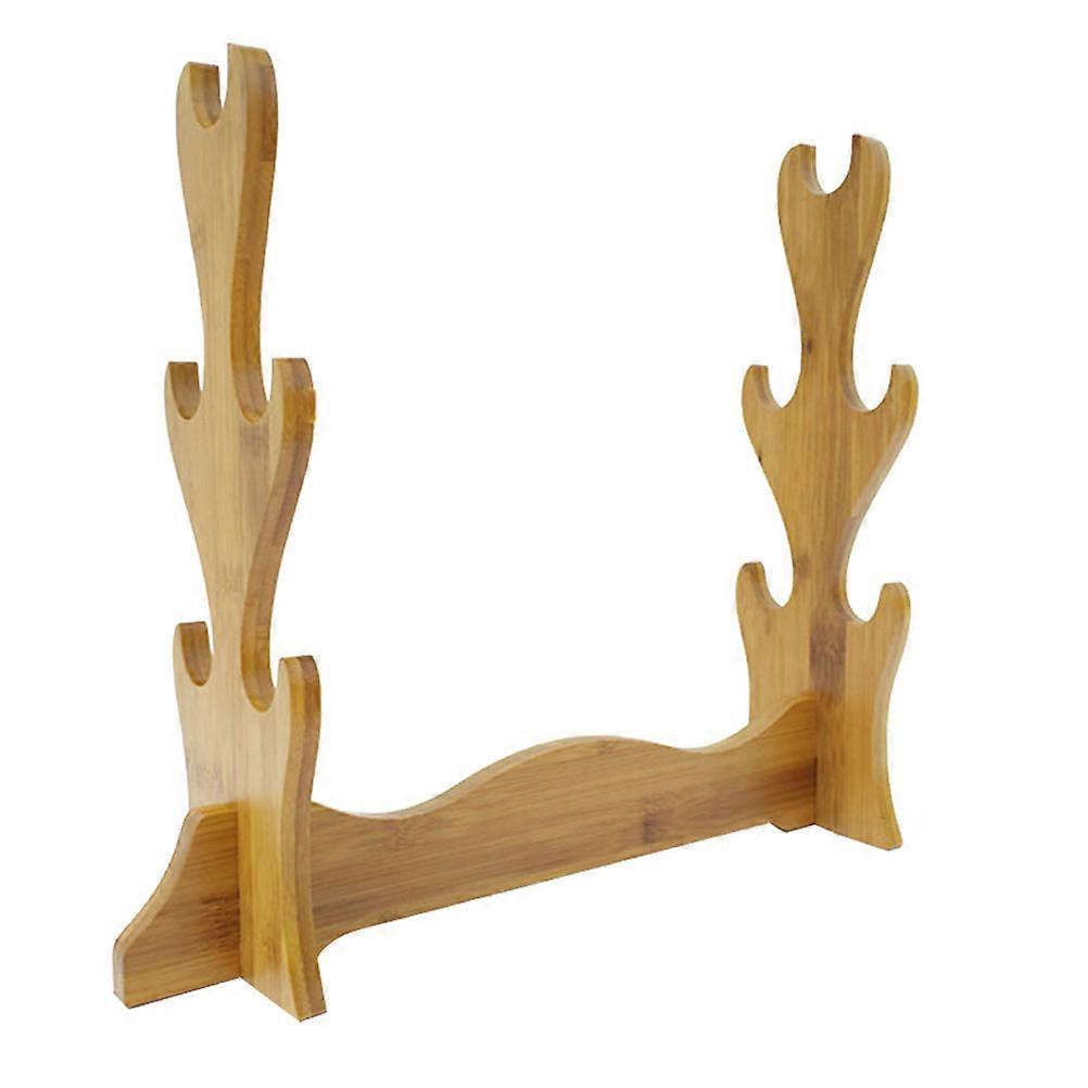 Sword Rack Wood Stand for Storage Five-Tier Display