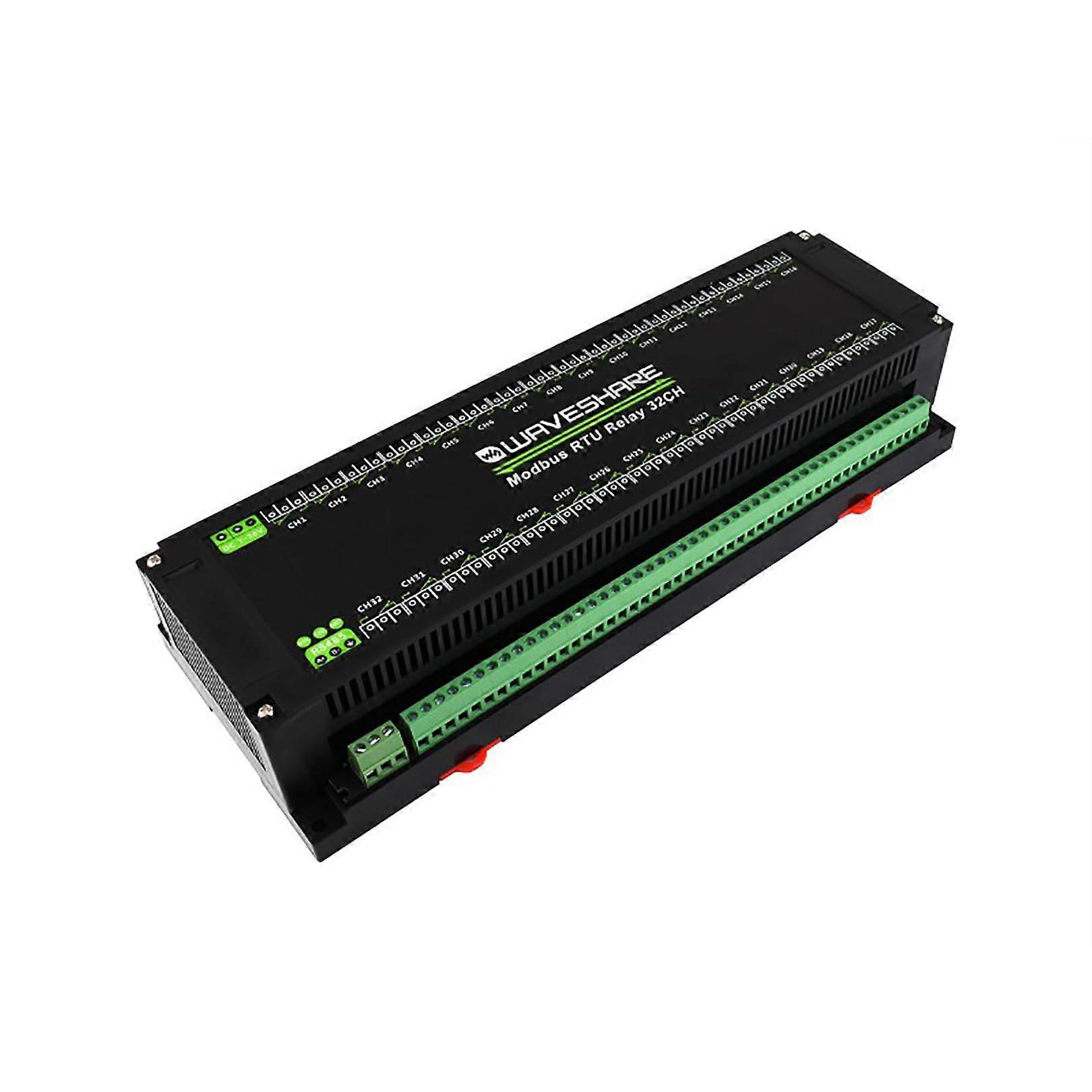 Modbus RTU 32Ch Relay Module RS485 Interface With BuiltIn Protection Circuits Industrial Grade ABS Case
