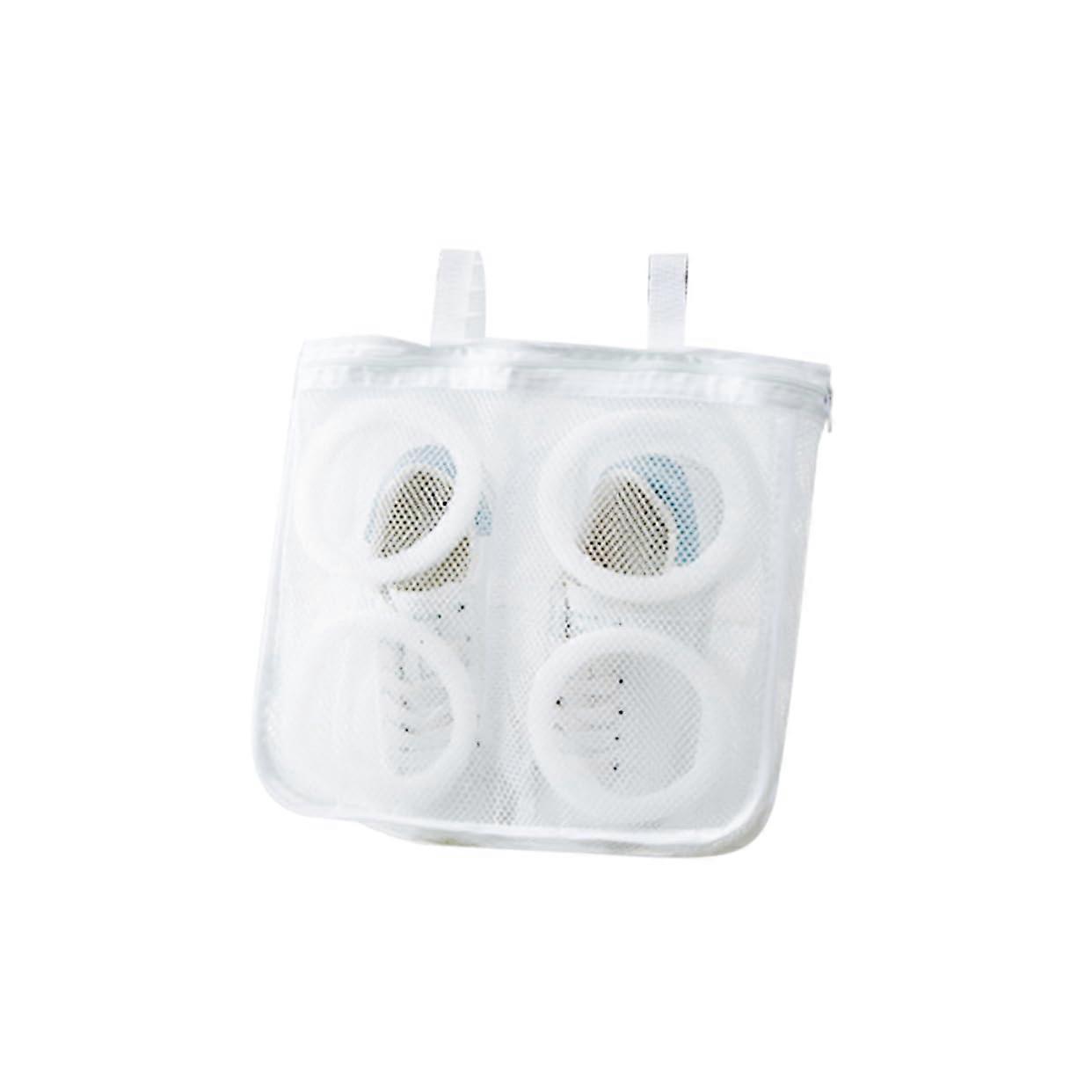 Shoe Laundry Bag with Secure AutoLock Zipper, Mesh Sneaker Washing Bag for Machine Wash and Dry