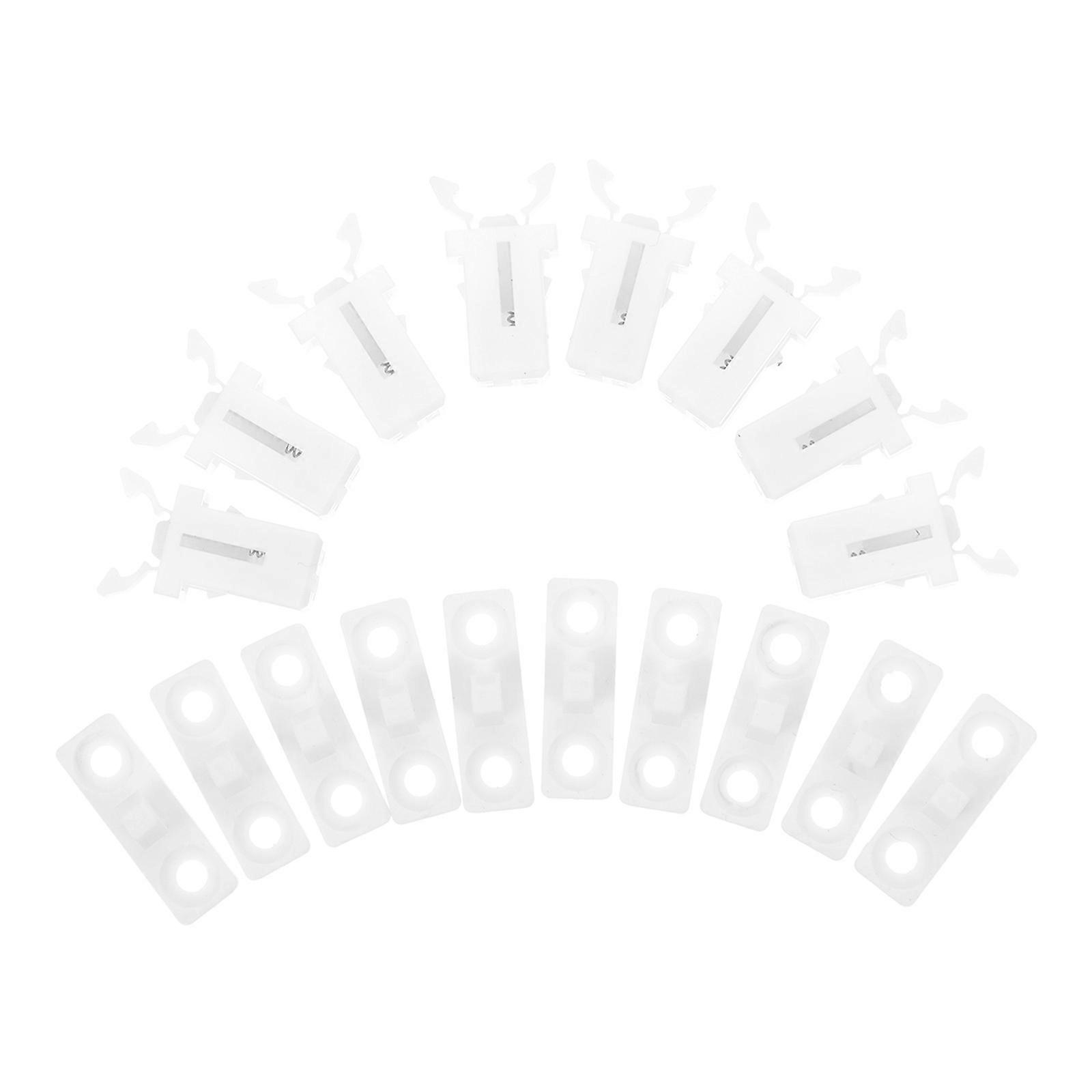 Garbage Can Lid Buckle Replacement with 50Sets of Press Latches