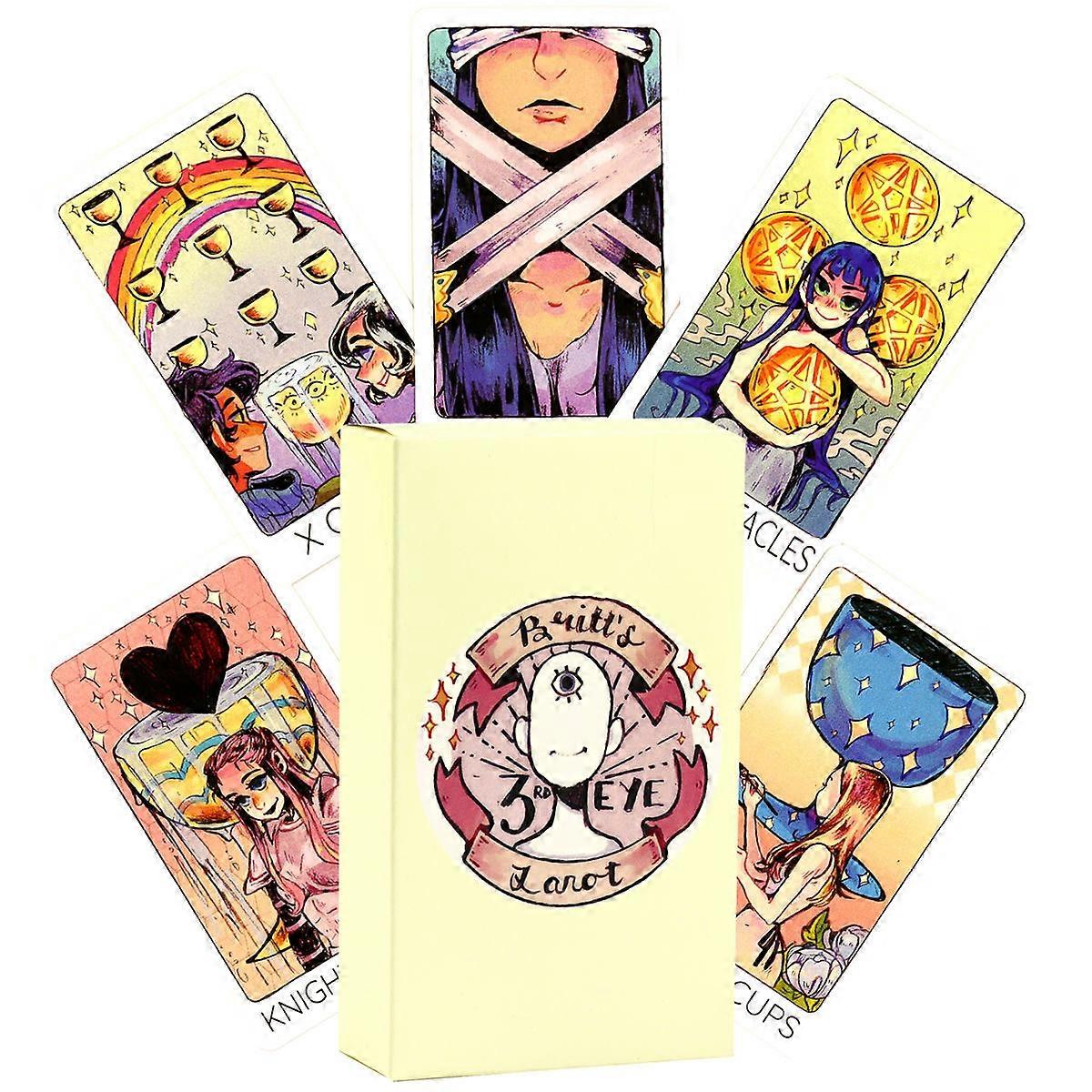 3RD Eye Tarot Cards Divination Deck Versions Edition Oracle Board Playing Game For Party gift