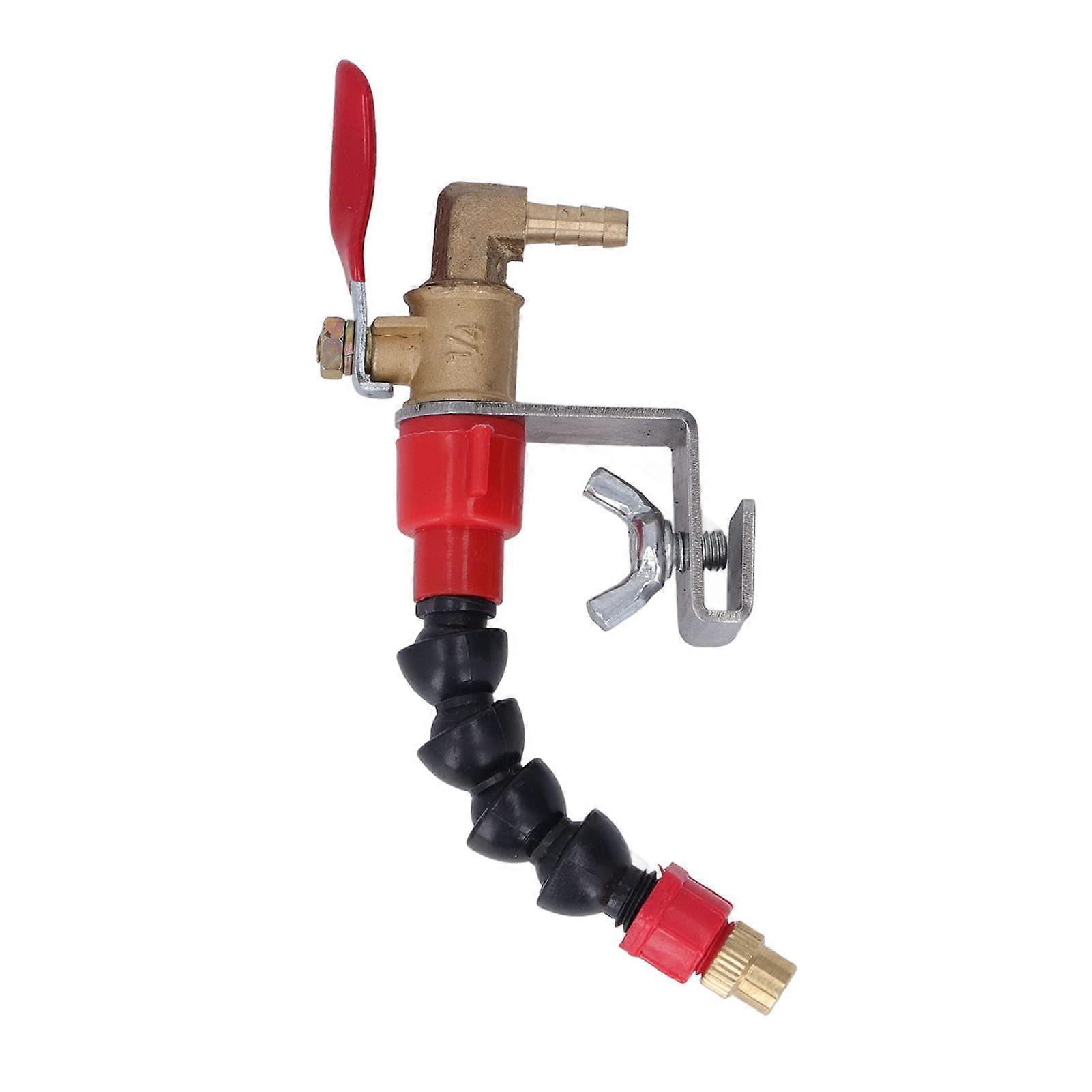 Dust Removal Water Nozzle with Stainless Steel Bracket, Adjustable Flow, Universal for Tile Cutting