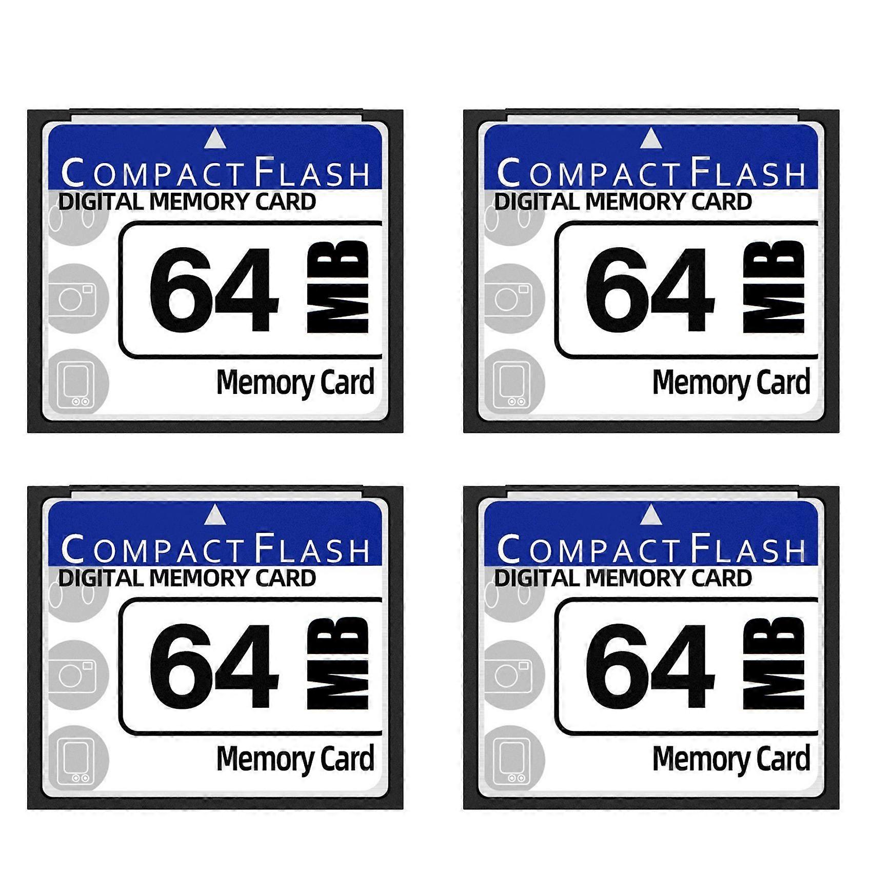 4X 64MB Compact Flash Memory Card for Camera, Advertising Machine, Industrial Computer Card