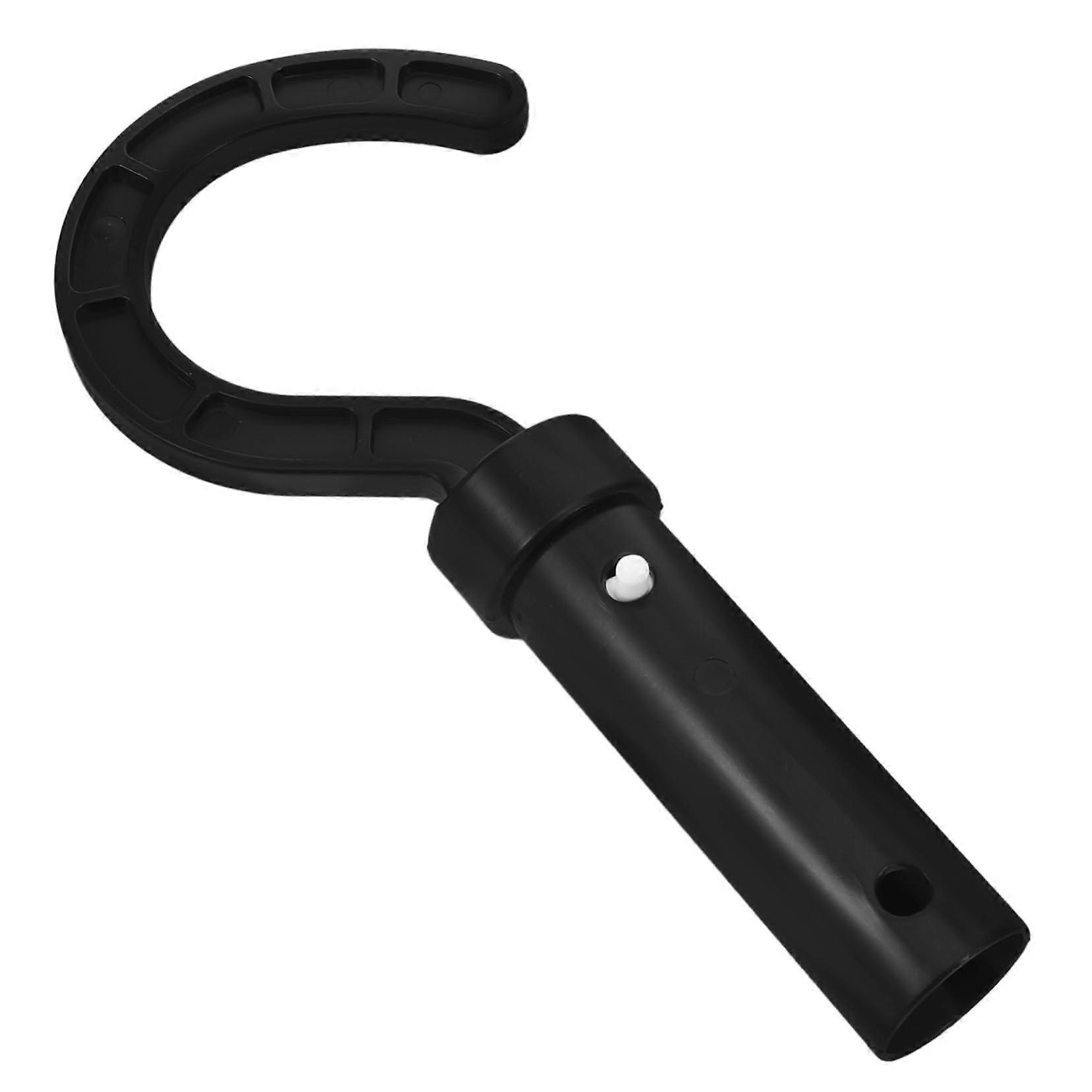 Pool Robot Holder with Durable Hook for Telescopic Poles, Secure Fence Mount Pool Accessory Storage