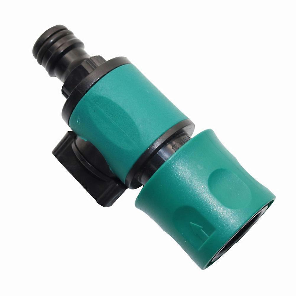 Plastic Valve Quick Connection Joint for Hose Use Green