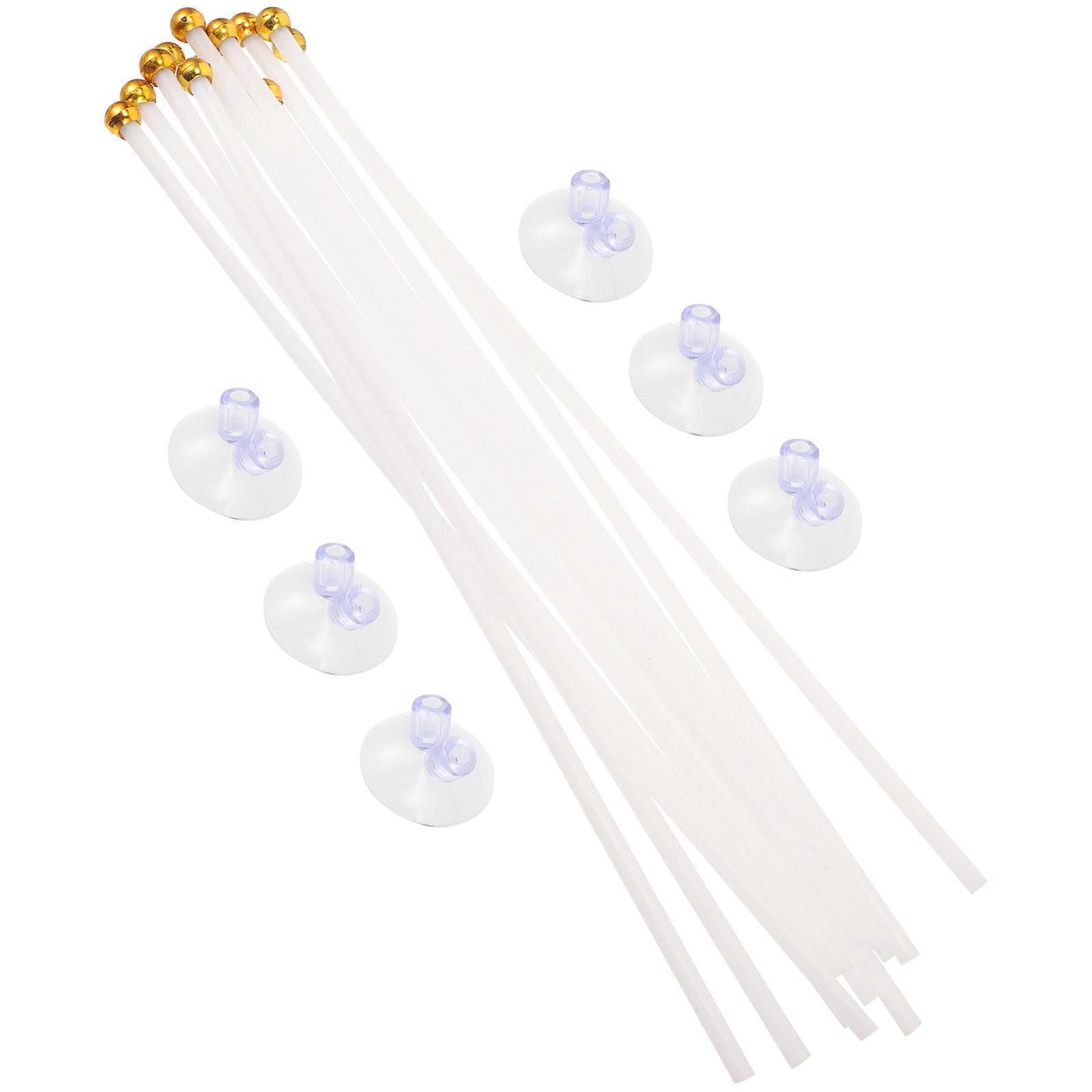 Suction Cup Flagpole Bracket Car Flag Mount for 6Pcs Plastic Holders