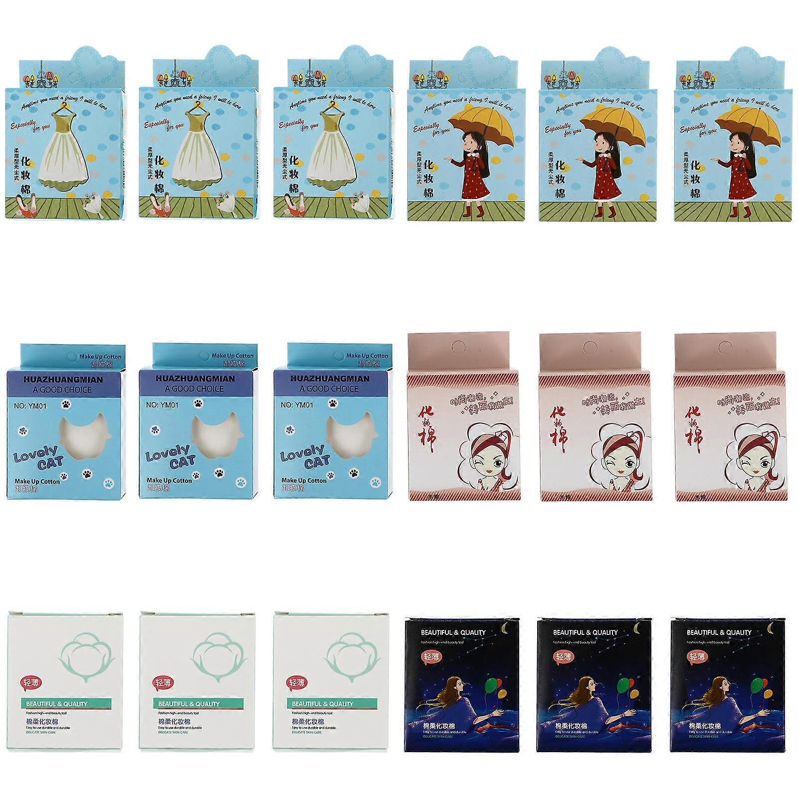Face Cleaning Puff Thin Makeup Remover Pads for Makeup Removal 18Boxes