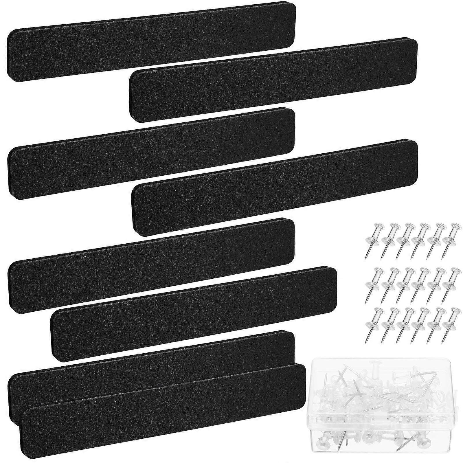 Felt Board Memo Strips for Office Use with 32Pcs Push Pins