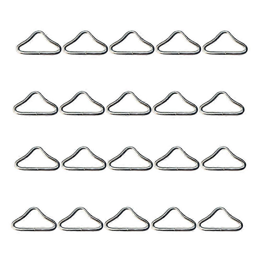 Silver Triangle Ring Steel Component for Trampoline Use 40Pcs Set