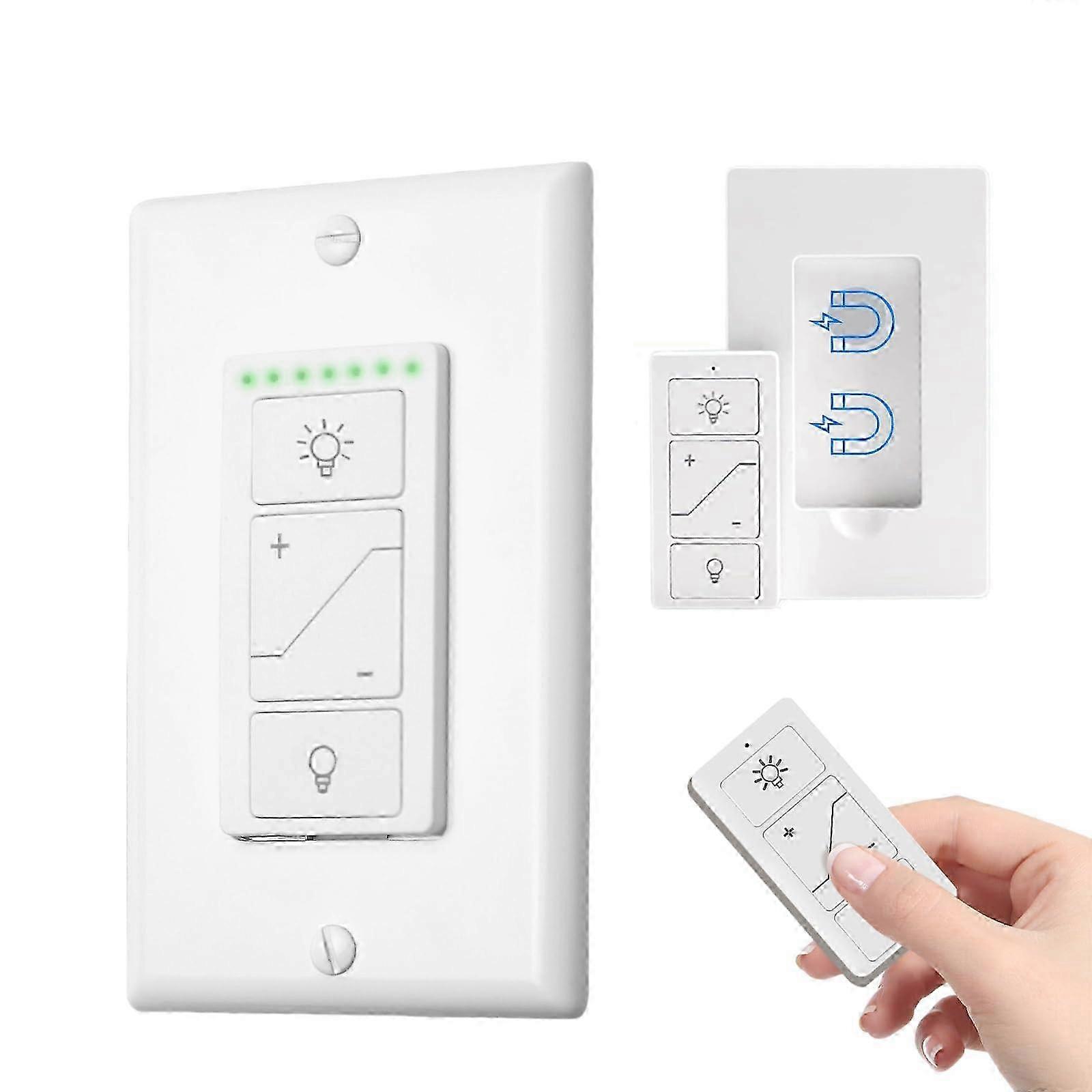 2026 Smart Dimmer Light Switch With Wireless Remote, Compatible With Alexa for Voice Control