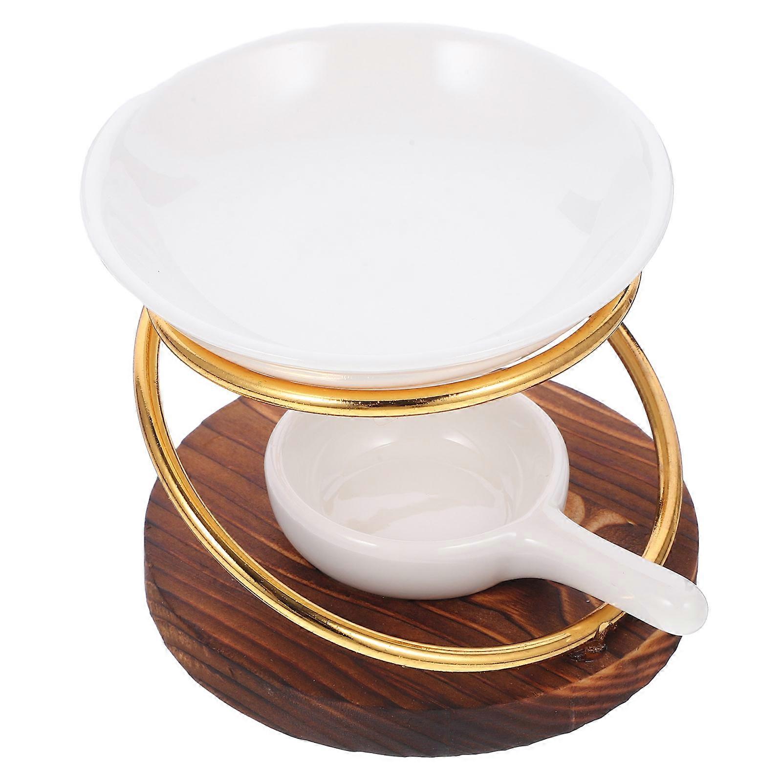 Essential Oil Diffuser Tealight Wax Melt Warmer Delicate Design Ceramic Home Use 1Pack