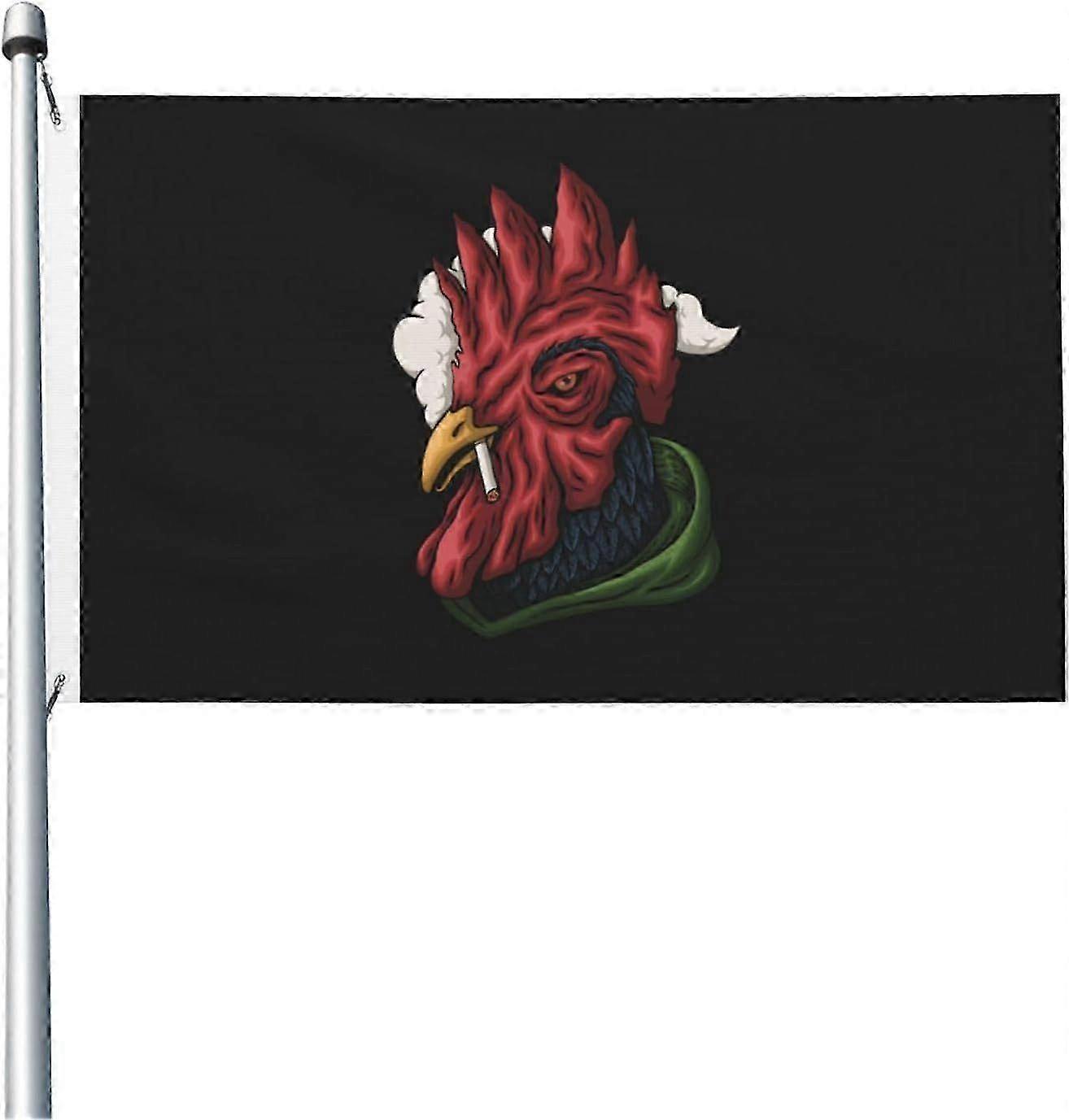 Rooster Smoking Flag Qi 1188