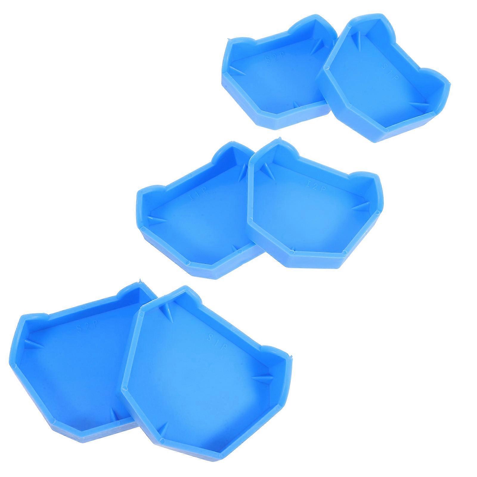 Model Holder Plastic for Casting 5Sets in Blue Color