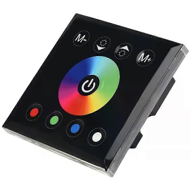 B16C-DC12V-24V RGB / RGBW Wall Mounted Touch Panel Controller Glass Panel Dimmer Switch Controller For LED Strips Lamp