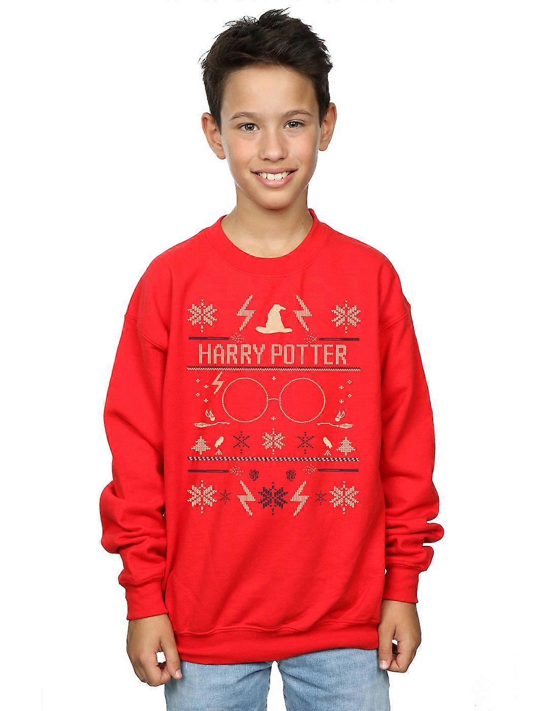 Harry Potter Boys Christmas Pattern Sweatshirt