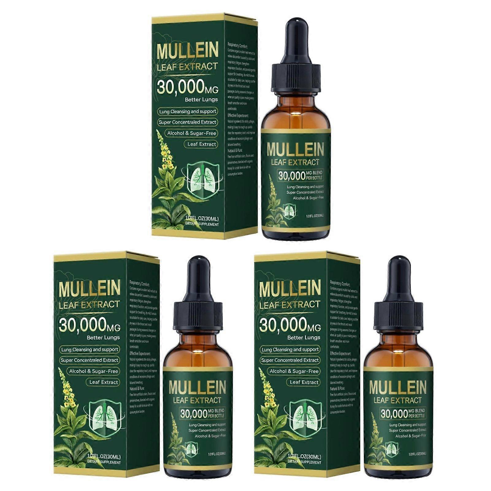 Organic-Lung Cleansing Mullein Leaf Extract Support Respiratory System Mullein Supplement for Immune Support