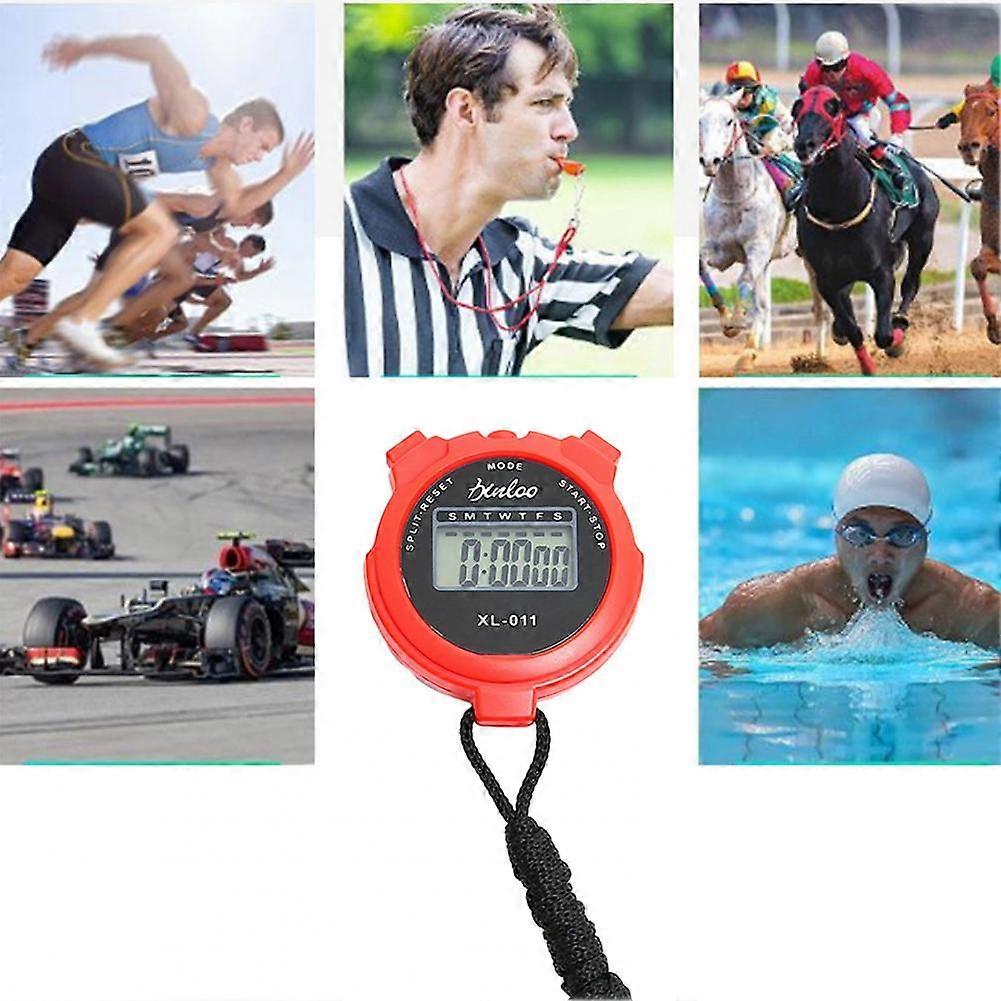 Digital Stopwatch Waterproof Compact Size Sports Timer Simple Operation Silent Stopwatch Timer Chronograph Devices