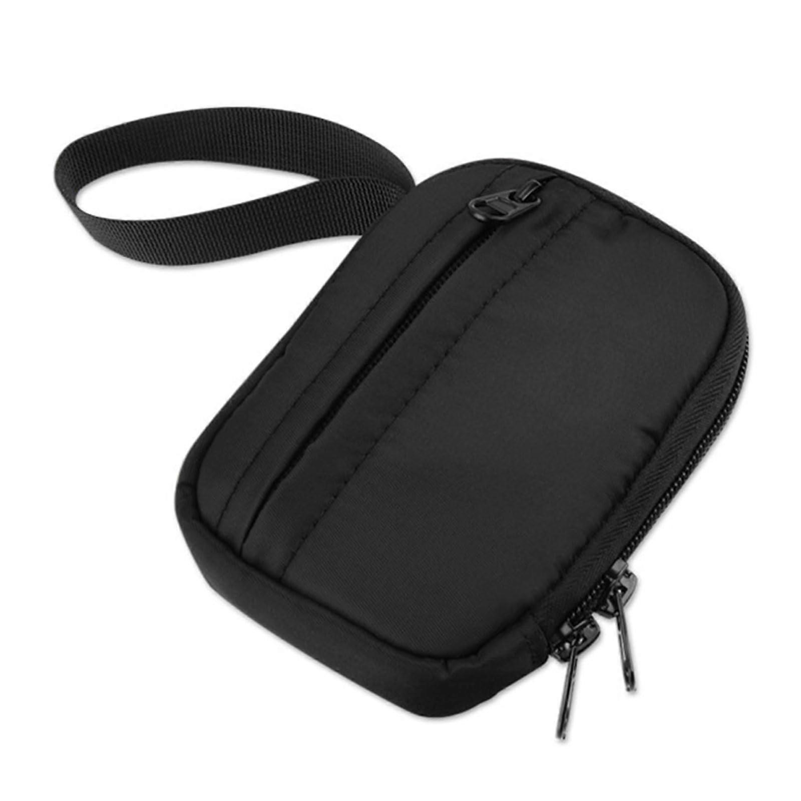 External Hard Drive Case Shockproof WaterResistant Travel Pouch with Handle and Extra Pocket