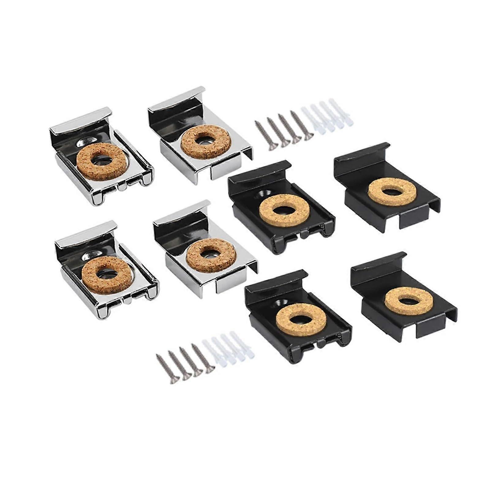 Spring Loaded Mirror Clips for Stable Wall Mounting Adjustable Bathroom and Bedroom Brackets