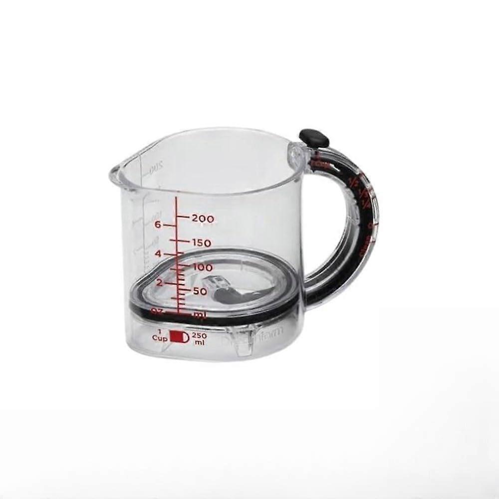 4in1 Adjustable Measuring Cup with Scraper Base, EasyRead Markings for Baking and Cooking Ref:6566