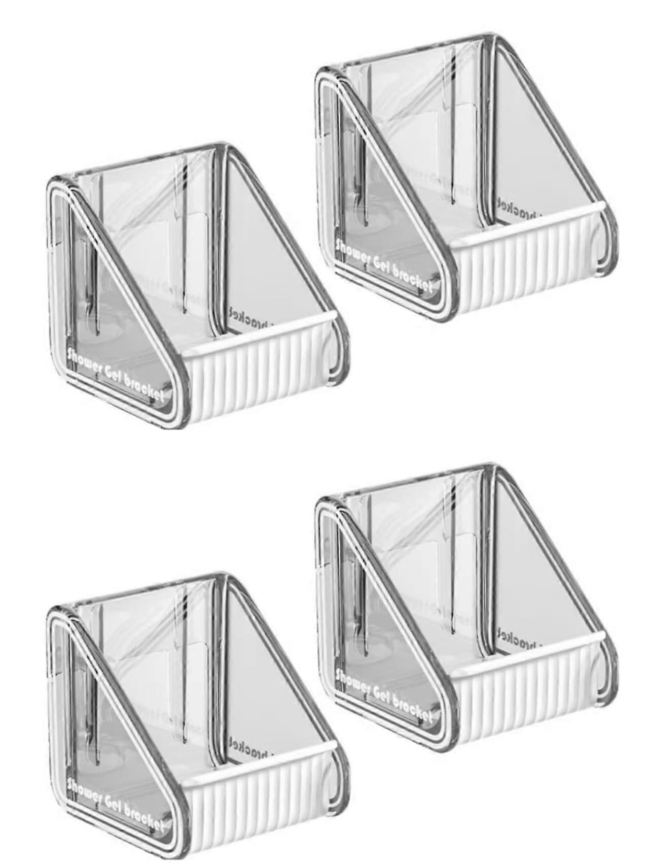 Shower Caddy Adhesive Wall Mount, NoDrill Rustproof Bathroom Organizer with Adjustable Bottle Holder Gray