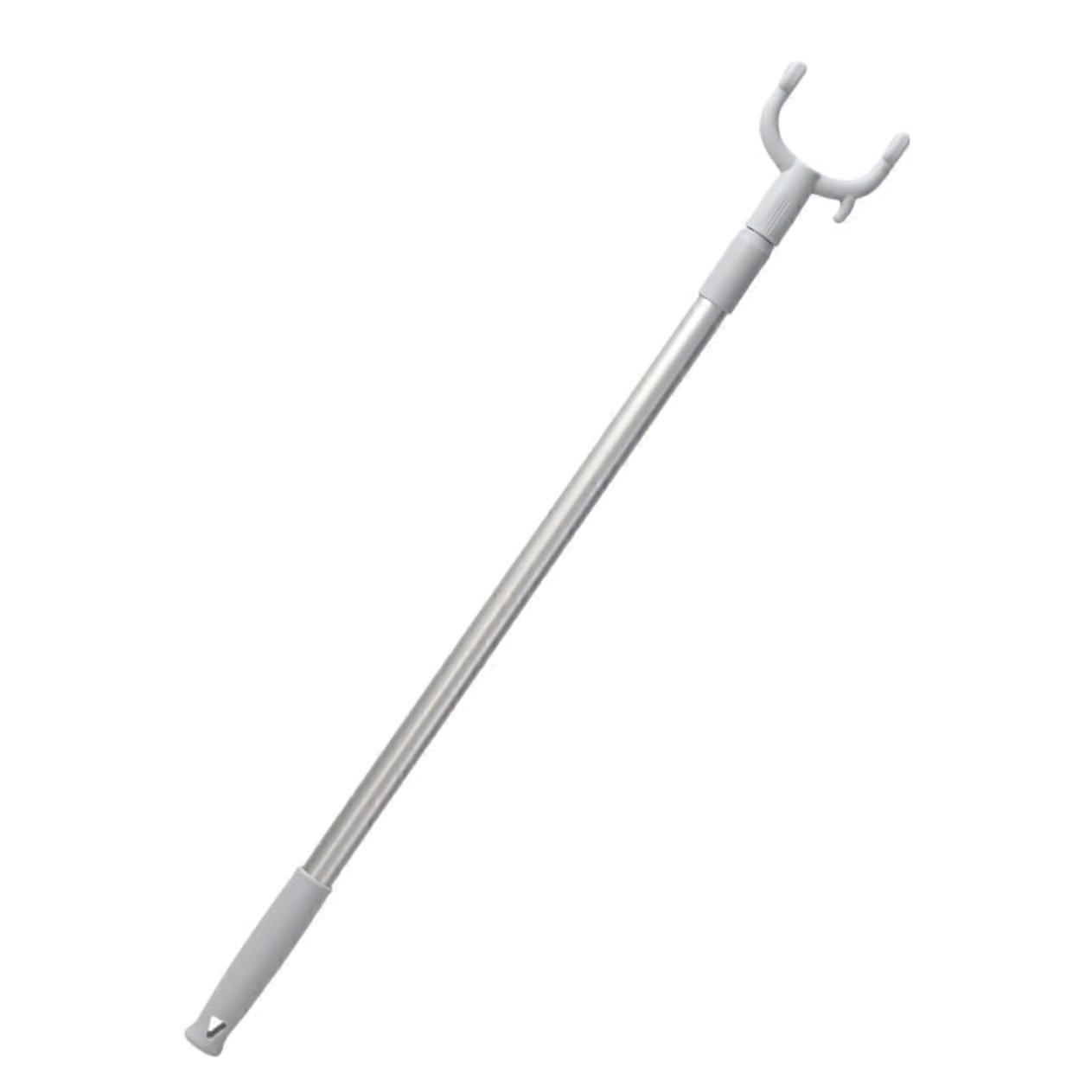 Retractable Clothes Pole with Hook for Balcony Drying, Long Reach Adjustable Hanging Rod