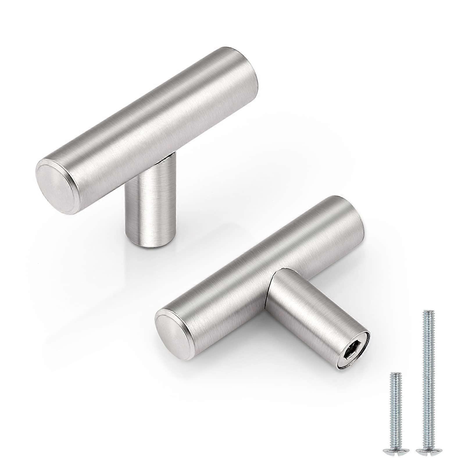 15 Pack Brushed Nickel Cabinet Knobs and Drawer Pulls Modern Satin Nickel Finish for Kitchen